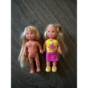 Simba  dolls with long blonde hair 5”